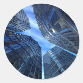 Städtische Wolkenkratzer Stickers (Vorderseite)