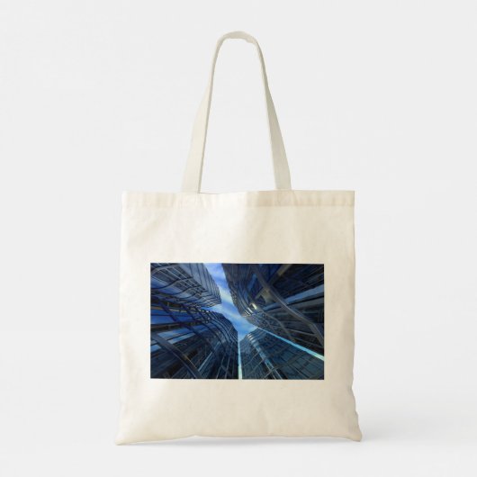 Städtische Wolkenkratzer Tote Tag Tragetasche (Rückseite)