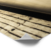 Städtische Züge Reflektionen Moderne Stadtplattfor Poster (Ecke)