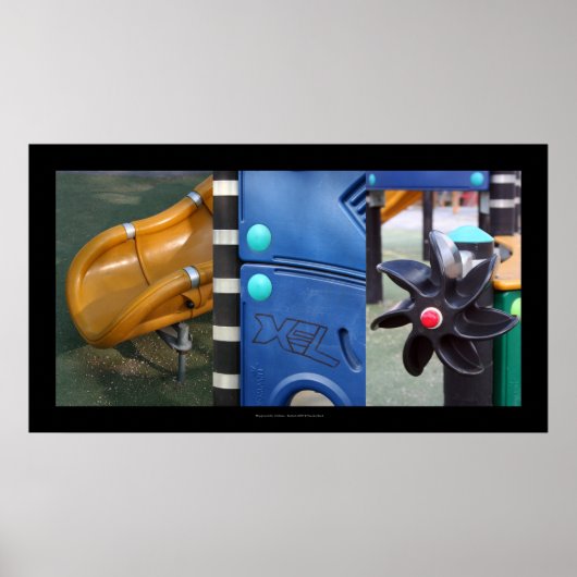 Städtische Zusammensetzung Kinder Spielplatz Poste Poster (Vorne)