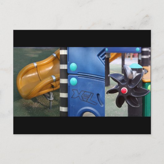 Städtische Zusammensetzung Kinder Spielplatz Postk Postkarte (Vorderseite)