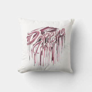 Städtischer Ausdruck: Dripping Typografy Throw Kis Kissen