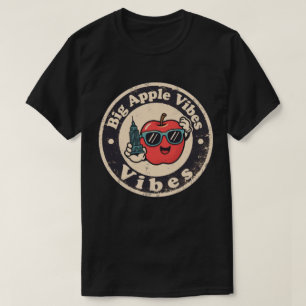 Städtischer Charme_ New York Apfel im Vintage-Stil T-Shirt