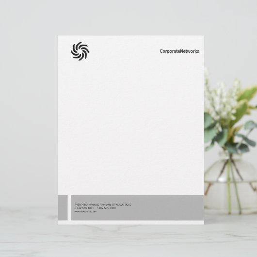 Städtischer cooler Briefkopf (Stehend Vorderseite)