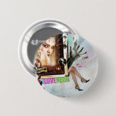 Städtischer Cowboy - neon1 - Knopf Button (Vorne & Hinten)