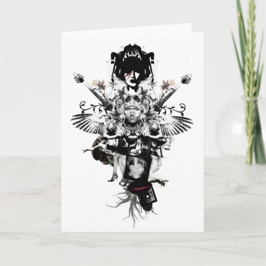 Städtischer Cowboy - rockstar - Gruß-Karte Karte (Vorderseite)