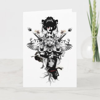 Städtischer Cowboy - rockstar - Gruß-Karte Karte