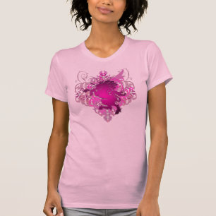 Städtischer Diamant-Fantasie-Rosaunicorn-T - Shir T-Shirt