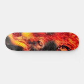 Städtischer Feuer-Wolf-Weisen-kundenspezifischer Skateboard (Horizontal)