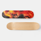 Städtischer Feuer-Wolf-Weisen-kundenspezifischer Skateboard (Horizontal)