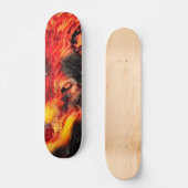 Städtischer Feuer-Wolf-Weisen-kundenspezifischer Skateboard (Vorderseite)