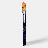 Städtischer Ghost-Rider mit flammendem Motorrad Ar Case-Mate iPhone Hülle (Rückseite / Links)