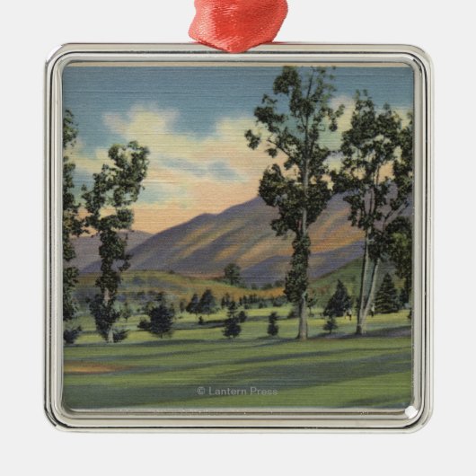 Städtischer Golfplatz in Griffith Park Ornament Aus Metall (Vorne)