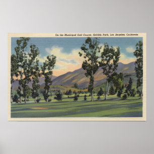 Städtischer Golfplatz in Griffith Park Poster