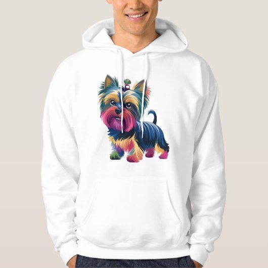 Städtischer Graffiti-Hund Hoodie (Vorderseite)