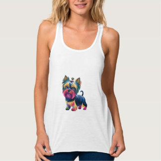 Städtischer Graffiti-Hund Tank Top