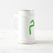 Städtischer Graffiti-Text-Kunst-Bierkrug Bierglas (Vorderseite Links)