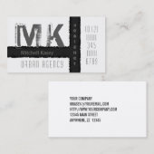 Städtischer Grunge-Entwurf lila und Visitenkarte (Vorne/Hinten)