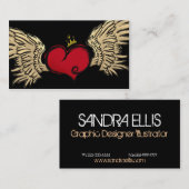 Städtischer Herz-Designer Visitenkarte (Vorne/Hinten)