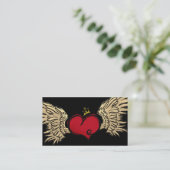 Städtischer Herz-Designer Visitenkarte (Stehend Vorderseite)