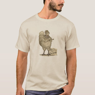 Städtischer Hipster-Huhn-T - Shirt