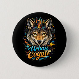 Städtischer Kojote Button