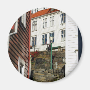 Städtischer Leser - Bergen in Norwegen Magnet