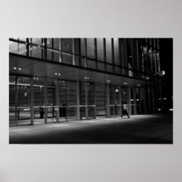 Städtischer Nachtspaziergang in Tokio - Fotografie Poster