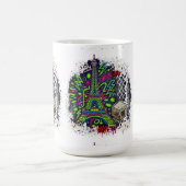 Städtischer Neon-Graffiti-Eiffelturm Kaffeetasse (Mittel)
