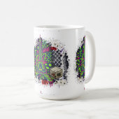 Städtischer Neon-Graffiti-Eiffelturm Kaffeetasse (VorderseiteRechts)