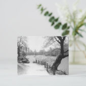 Städtischer Park mit ruhiger See Postkarte (Stehend Vorderseite)