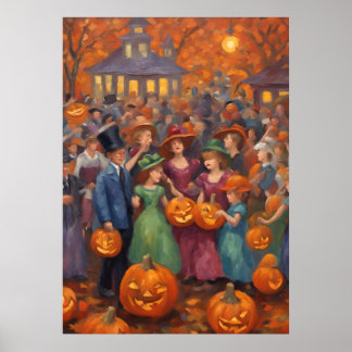 Städtischer Platz Spooktacular | Halloween Festiva Poster