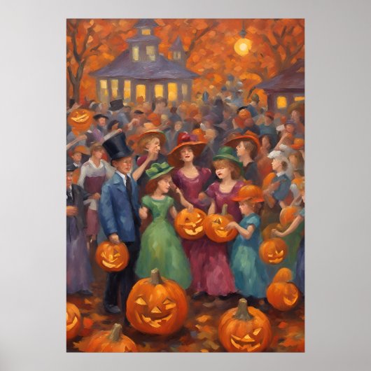 Städtischer Platz Spooktacular | Halloween Festiva Poster (Vorne)