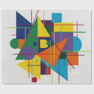 Städtischer Rhythmus/Geometrisches Design Geschenkpapier
