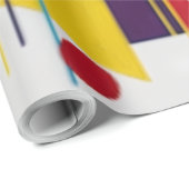 Städtischer Rhythmus/Geometrisches Design Geschenkpapier (Rolleneckpunkt)