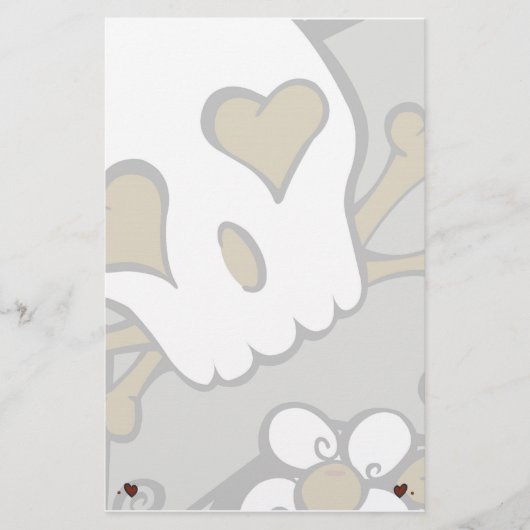 Städtischer Schädel stationär Briefpapier (Vorderseite)