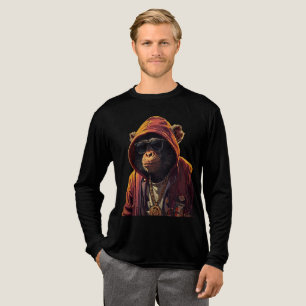 Städtischer Schimpanse – Cooler Schimpanse mit Kap Tri-Blend Shirt
