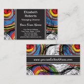 Städtischer Schmutz-Strudel-modernes Muster Visitenkarte (Vorne/Hinten)