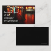 Städtischer Taxi-Service Visitenkarte (Vorne/Hinten)