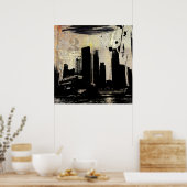 städtischer Verfall Poster (Küche)