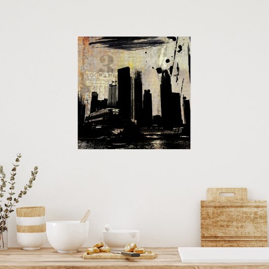 städtischer Verfall Poster (Küche)