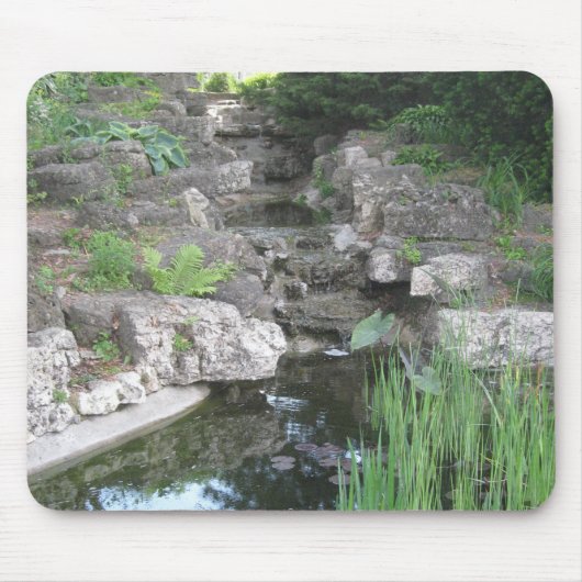 Städtischer Wasserfall Mousepad (Vorne)