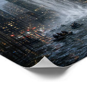 Städtischer Wasserfall Poster (Ecke)