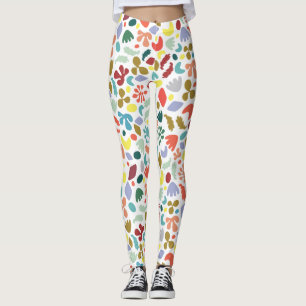 Städtisches Abstraktes Bio Formmuster Leggings