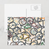 städtisches Artfahrradmuster Postkarte (Vorne/Hinten)