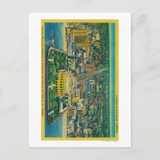 Städtisches Auditorium am Strand Postkarte (Vorderseite)