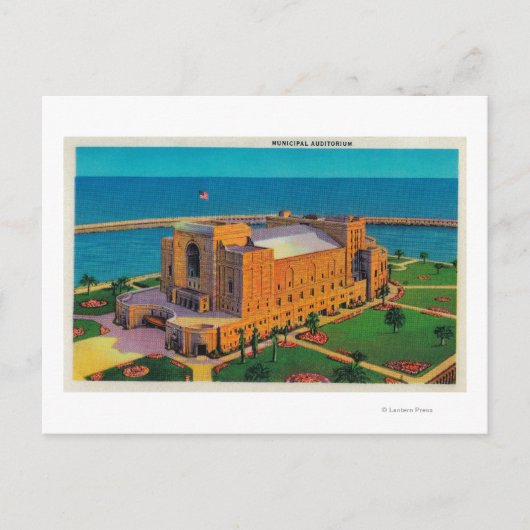 Städtisches Auditorium in Long Beach, Kalifornien Postkarte (Vorderseite)