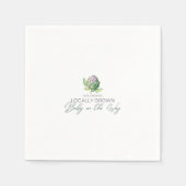 Städtisches Baby unterwegs - Artichoke - Grün Serviette (Vorderseite)