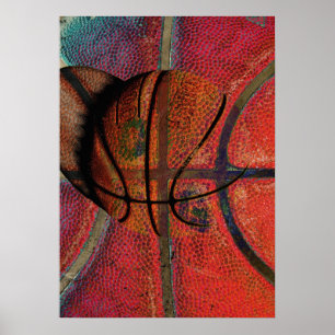 städtisches Basketbalballplakat Poster