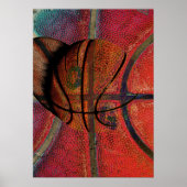 Städtisches Basketballplakat Poster (Vorne)